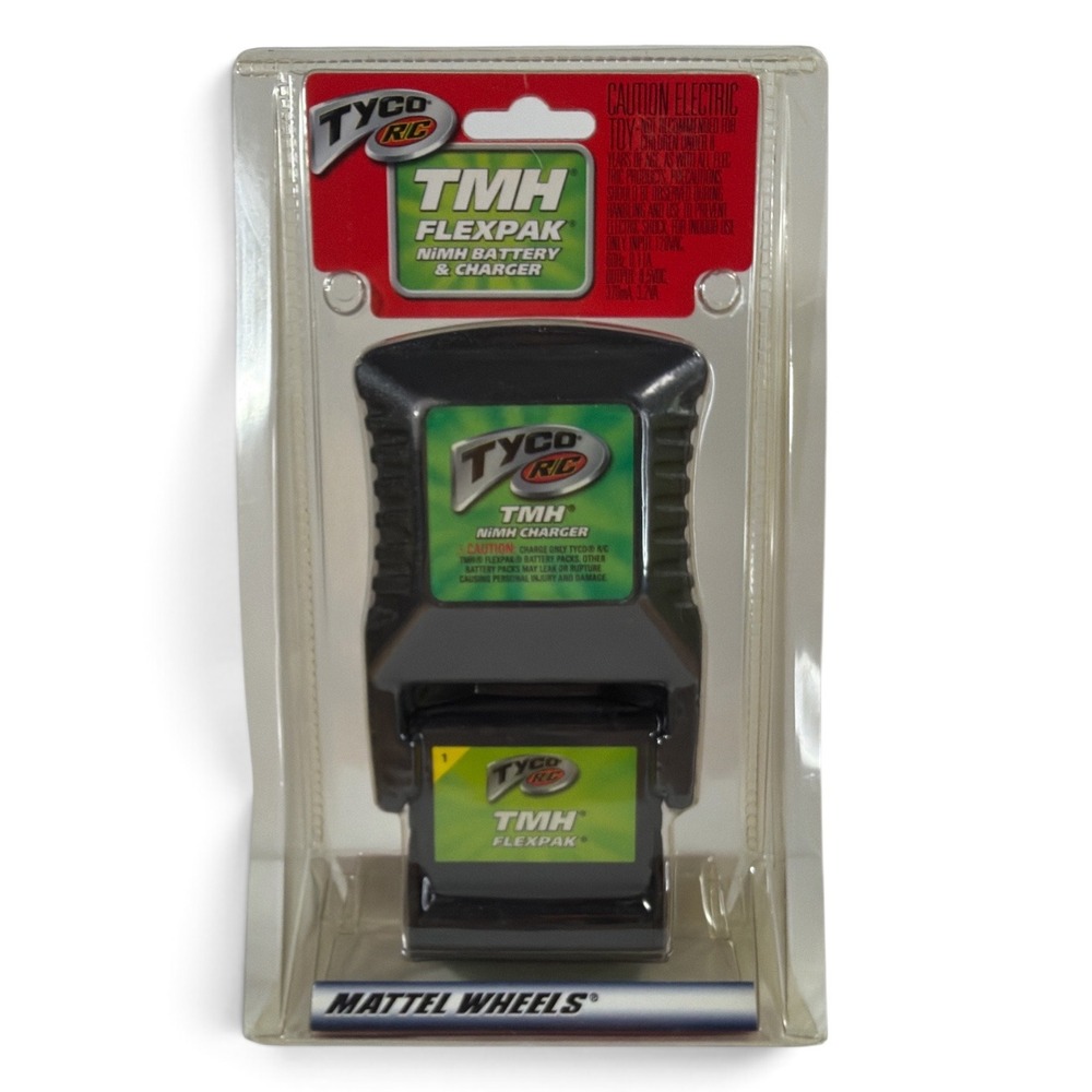 Tyco RC TMH Flexpak NiMH Battery & Charger Rechargeable 33005 NIB